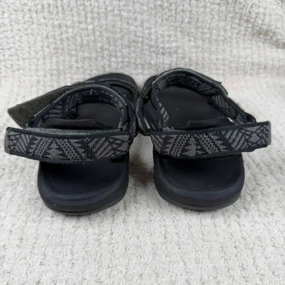 Teva Hurricane XLT2 Mens 8 Sandals Black Grey Geometric Strappy Hiking Sport